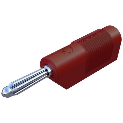 SKS Hirschmann BSB 20 K Büschelstecker Stecker, gerade Stift-Ø: 4 mm Rot 1 St.