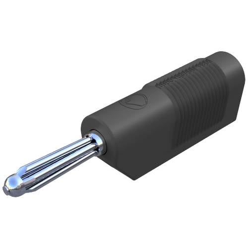 SKS Hirschmann BSB 20 K Büschelstecker Stecker, gerade Stift-Ø: 4 mm Schwarz 1 St.