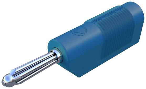 SKS Hirschmann BSB 20 K Büschelstecker Stecker, gerade Stift-Ø: 4 mm Blau 1 St.