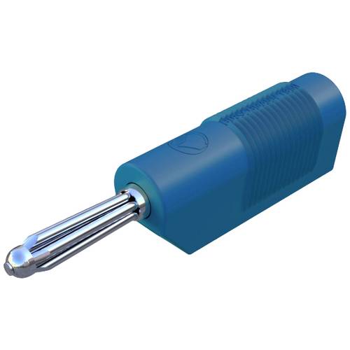 SKS Hirschmann BSB 20 K Büschelstecker Stecker, gerade Stift-Ø: 4 mm Blau 1 St.