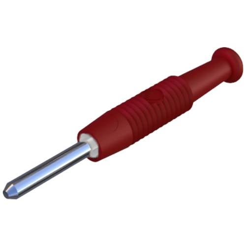 SKS Hirschmann MST 3 Miniatur-Bananenstecker Stecker, gerade Stift-Ø: 2 mm Rot 1 St.