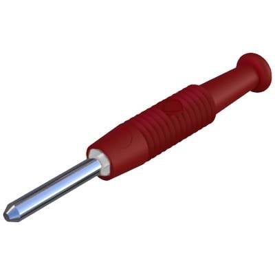 SKS Hirschmann MST 3 Miniatur-Bananenstecker Stecker, gerade Stift-Ø: 2 mm Rot 1 St.