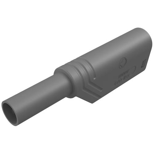 Thumbnail - SKS Hirschmann LAS S G Sicherheits-Lamellenstecker Stecker, gerade Stift-Ø: 4 mm Grau 1 St.