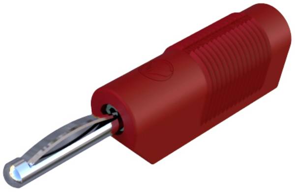 Hirschmann Test & Measurement VSB 20 Bananenstecker Stecker, gerade Stift-Ø: 4 mm Rot 1 St.