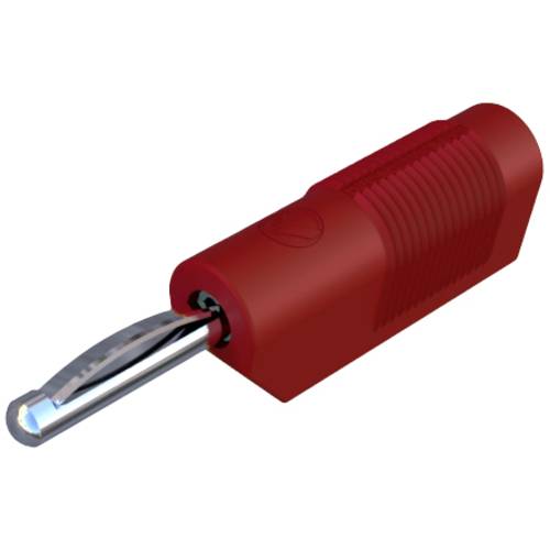 SKS Hirschmann VSB 20 Bananenstecker Stecker, gerade Stift-Ø: 4 mm Rot 1 St.