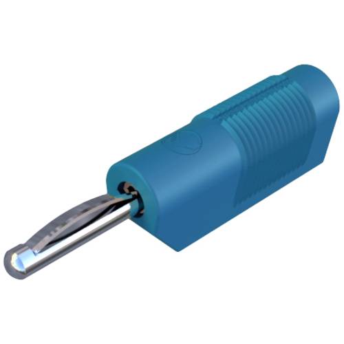 SKS Hirschmann VSB 20 Bananenstecker Stecker, gerade Stift-Ø: 4 mm Blau 1 St.