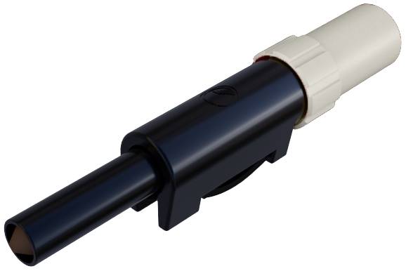 Hirschmann Test & Measurement SLS 10 B Laborstecker Stecker, gerade Stift-Ø: 4 mm Weiß 1 St.