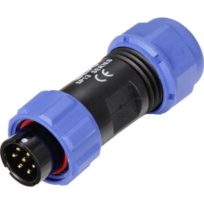 Weipu SP1310 / P 7 II Rundstecker Stecker, gerade Gesamtpolzahl: 7 Serie (Rundsteckverbinder): SP13 1 St.-0