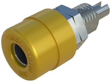 Hirschmann Test & Measurement BIL 20 Laborbuchse Buchse, Einbau vertikal Stift-Ø: 4 mm Gelb 1 St.