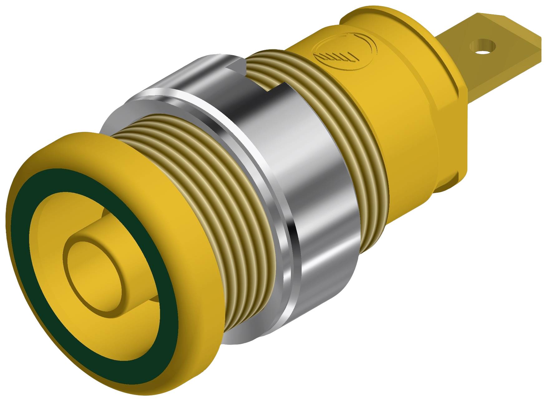 SKS Hirschmann SEB 2610 F4,8 Sicherheits-Laborbuchse Buchse, Einbau vertikal Stift-Ø: 4 mm Grün