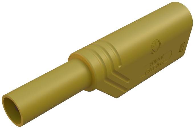 SKS Hirschmann LAS S G Sicherheits-Lamellenstecker Stecker, gerade Stift-Ø: 4 mm Gelb 1 St.