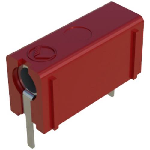 SKS Hirschmann PB 4 Prüfbuchse Buchse, Einbau vertikal Stift-Ø: 4 mm Rot 1 St.
