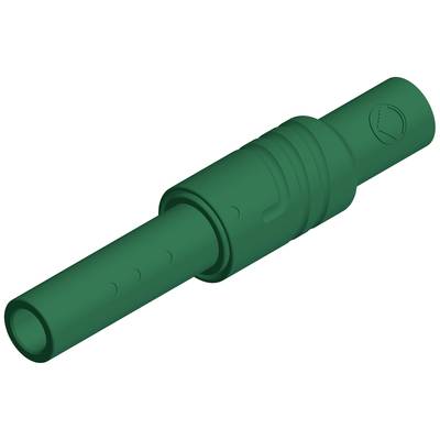 Grüner Plastikdübel mit gerippter Struktur, geeignet für Holzkonstruktionen und Metalle.