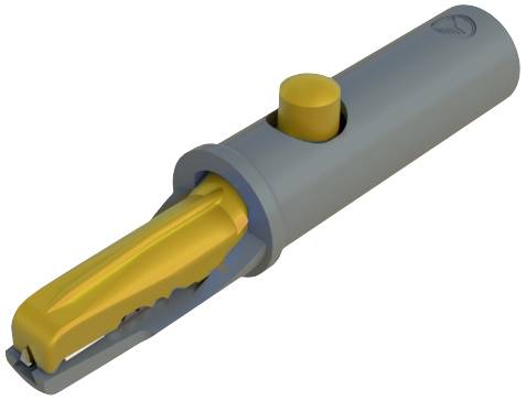 SKS Krokodilklemme Gelb Klemmbereich max.: 6 mm Länge: 53 mm SKS Hirschmann AK 10 1 St.