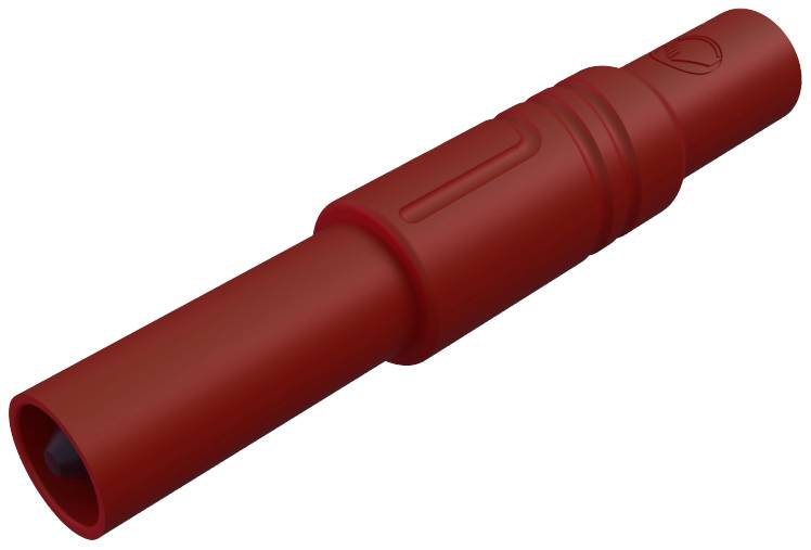 SKS Hirschmann LAS S G Sicherheits-Lamellenstecker Stecker, gerade Stift-Ø: 4 mm Rot 1 St.