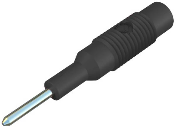 Hirschmann Test & Measurement MZS 2 Übergangsstecker Stecker 2 mm - Buchse 4 mm Schwarz 1 St.