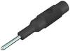 Hirschmann Test & Measurement MZS 2 Übergangsstecker Stecker 2 mm - Buchse 4 mm Schwarz 1 St.