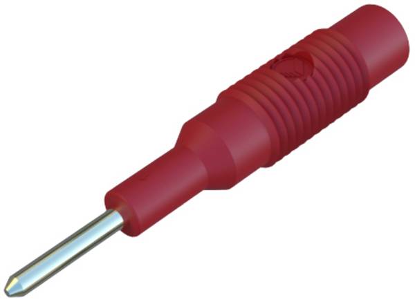 Hirschmann Test & Measurement MZS 2 Übergangsstecker Stecker 2 mm - Buchse 4 mm Rot 1 St.