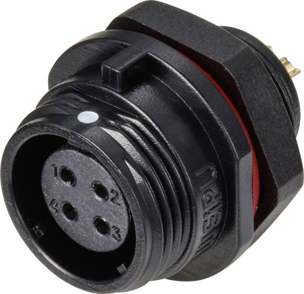 Weipu SP1312 / S 4 Rundstecker Buchse, Einbau Gesamtpolzahl: 4 Serie (Rundsteckverbinder): SP13 1 St.