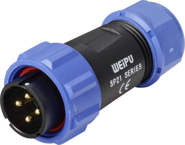 Weipu SP2110 / P 4 I Rundstecker Stecker, gerade Gesamtpolzahl: 4 Serie (Rundsteckverbinder): SP21 1 St.