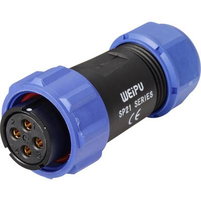 Weipu SP2110 / S 4 I Rundstecker Buchse, gerade Gesamtpolzahl: 4 Serie (Rundsteckverbinder): SP21 1 St.-0