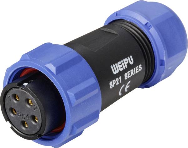 Weipu SP2110 / S 5C II Rundstecker Buchse, gerade Gesamtpolzahl: 5 Serie (Rundsteckverbinder): SP21 1 St.