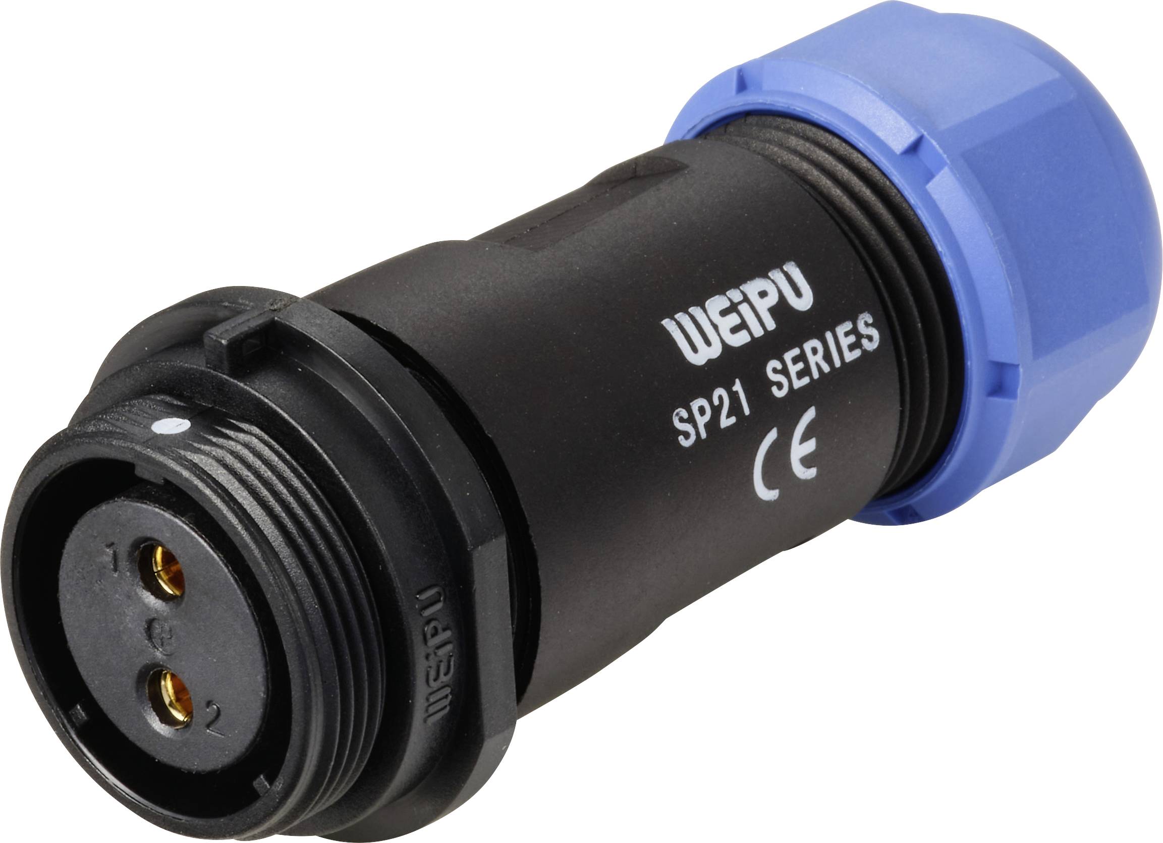 Weipu SP2111 / S 2 I Rundstecker Buchse, gerade Gesamtpolzahl: 2 Serie (Rundsteckverbinder): SP21 1 St.-0