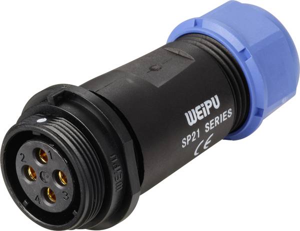 Weipu SP2111 / S 4 I Rundstecker Buchse, gerade Gesamtpolzahl: 4 Serie (Rundsteckverbinder): SP21 1 St.
