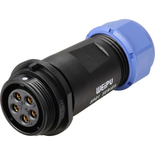 Weipu SP2111 / S 5 Rundstecker Buchse, gerade Gesamtpolzahl: 5 Serie (Rundsteckverbinder): SP21 1 St.