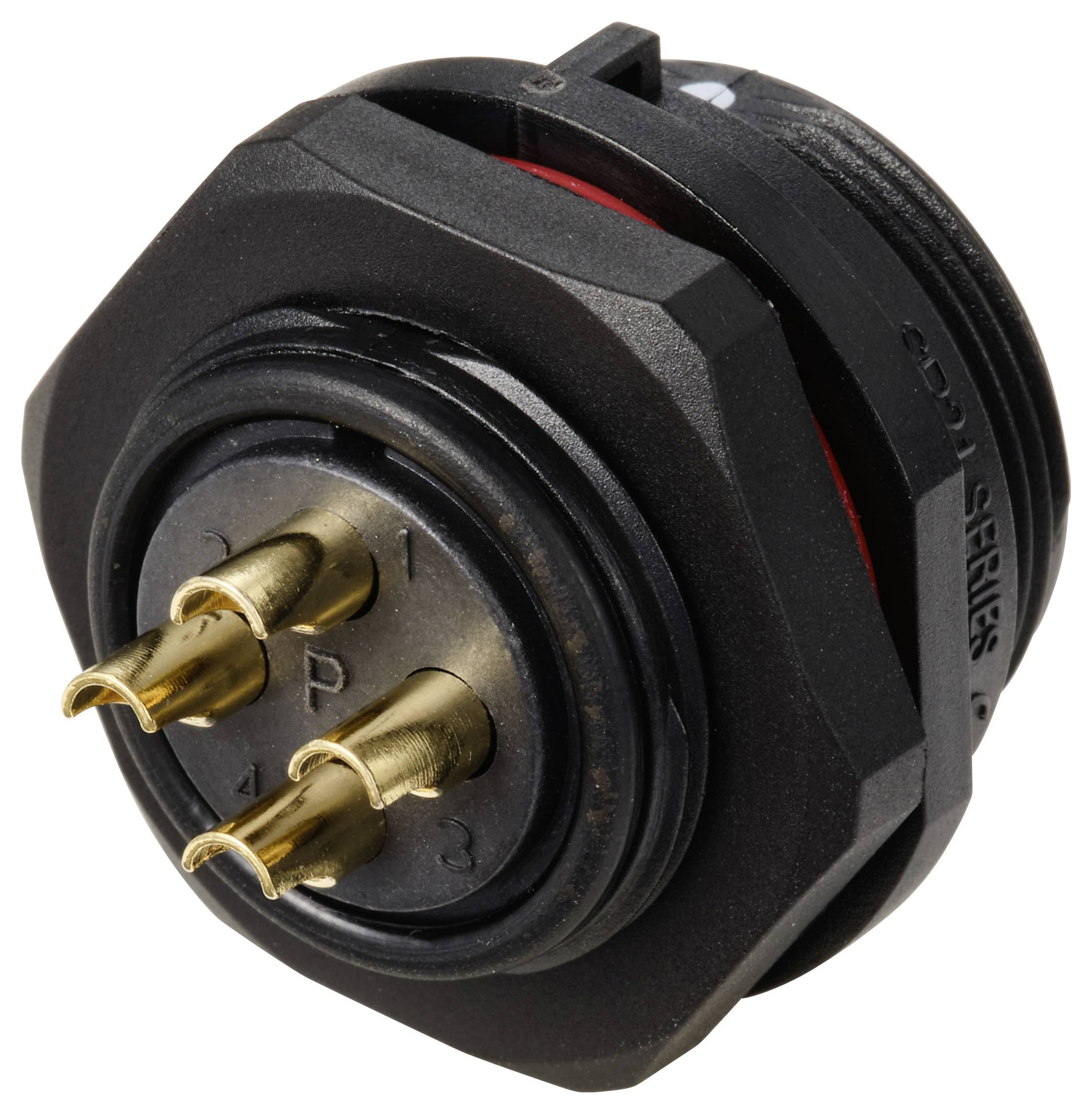 Weipu SP2112 / P 4 Rundstecker Stecker, Einbau Gesamtpolzahl: 4 Serie (Rundsteckverbinder): SP21 1 St.-1