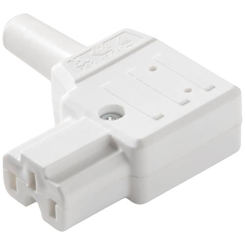 Martin Kaiser 792/ws/C Heißgeräte-Steckverbinder 792 Buchse, gewinkelt Gesamtpolzahl: 2 + PE 10 A Weiß 1 St.