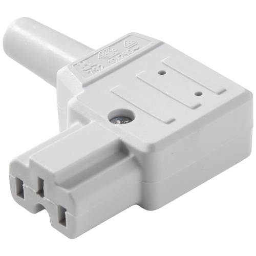 Martin Kaiser 792/gr/C Heißgeräte-Steckverbinder 792 Buchse, gewinkelt Gesamtpolzahl: 2 + PE 10 A Grau 1 St.