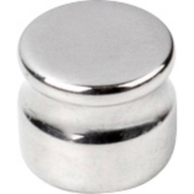 Metallgewicht mit zylindrischer Form, glänzender Oberfläche. Verwendet zur Kalibrierung oder für Präzisionsmessungen.