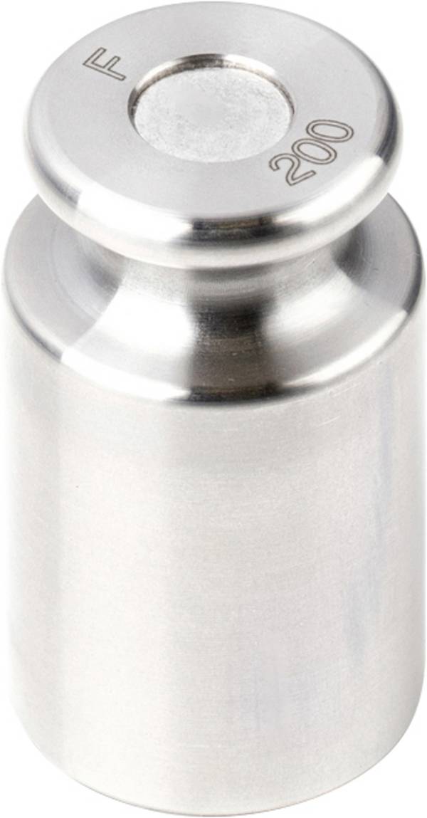 Kern 337-08 Einzelgewicht, OIML-Klasse F2, 200 g, Knopf, Edelstahl feingedreht