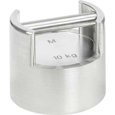 10 kg Gewicht mit Griff, aus Metall, zylindrische Form, für Präzisionswaagen und Kalibrierungen geeignet.