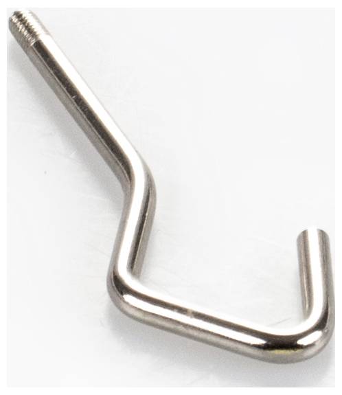 Metallhaken aus Edelstahl mit Gewinde.