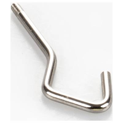 Metallhaken aus Edelstahl mit Gewinde.