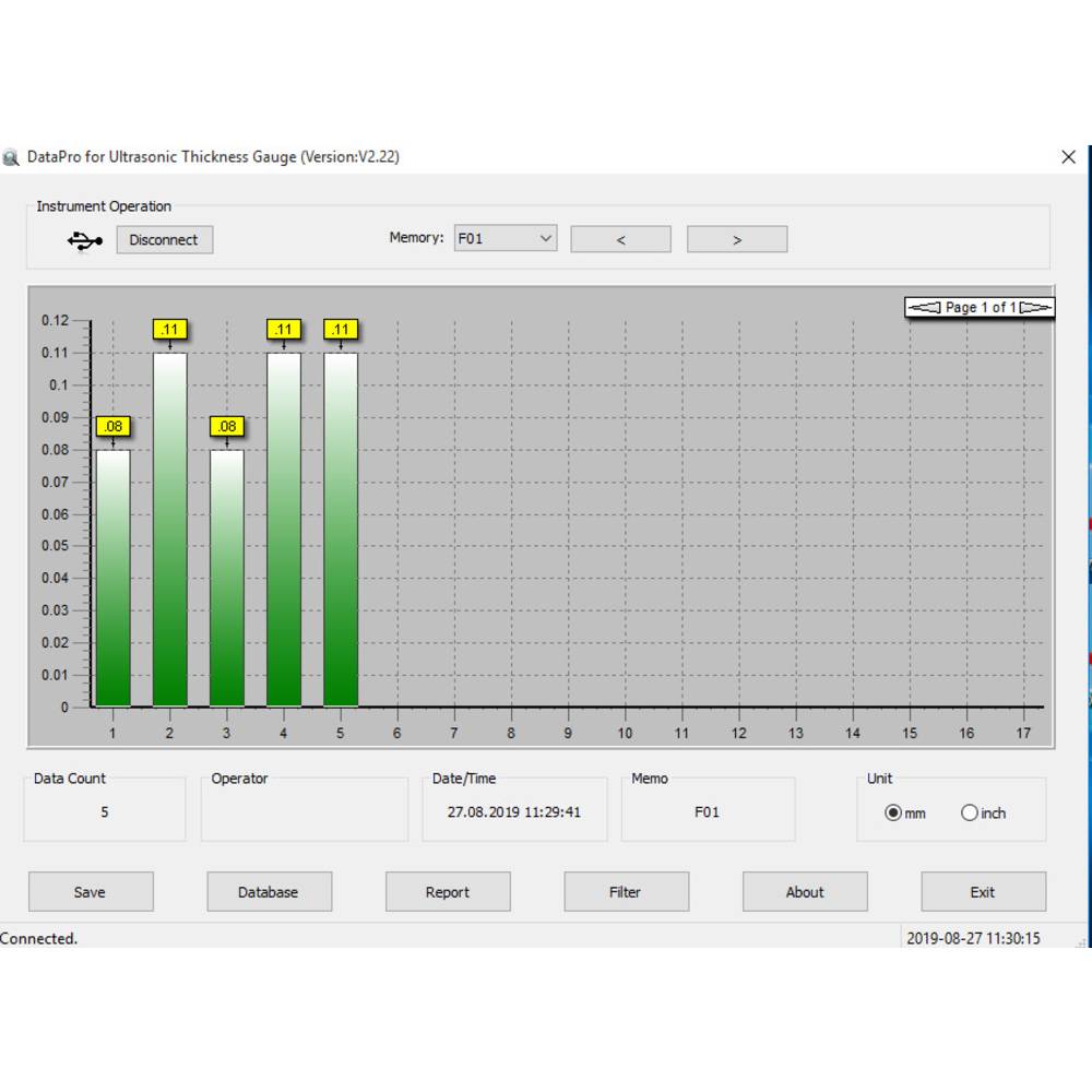 Sauter ATU-04 Software voor gegevensoverdracht, incl. interfacekabel