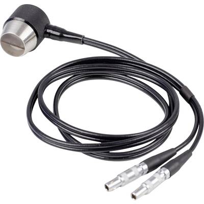 Ein schwarzes Mikrofonsystem mit zwei Kabeln und zwei Metallsteckern. Es eignet sich für den Einsatz in der Audiotechnik.