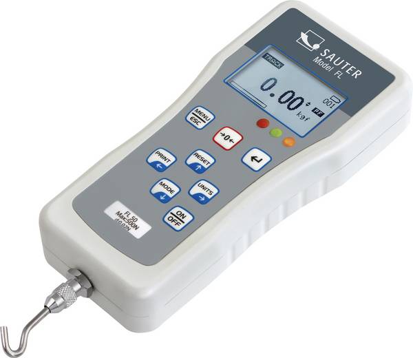 Sauter FL 1K Kraftmessgerät 1000 N (max.) Werksstandard (ohne Zertifikat)