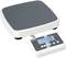 Digitale Waage mit großer Plattform und LCD-Display. Zeigt '0,0' an. Markenname sichtbar.