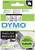 'DYMO Standard Label' Etikettenkarton, enthält schwarze Schrift auf durchsichtigem Hintergrund, 9 mm x 7 m, hergestellt in Europa.