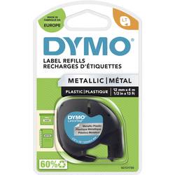 Image of DYMO LT Schriftband Bandfarbe: Silber (metallic) Schriftfarbe: Schwarz 12 mm 4 m S0721730