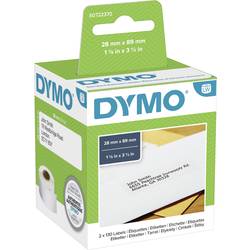 Image of DYMO Etiketten Rolle 99010 S0722370 89 x 28 mm Papier Weiß 260 St. Permanent Adress-Etiketten