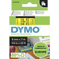 Image of Schriftband DYMO D1 43618 Bandfarbe: Gelb Schriftfarbe:Schwarz 6 mm 7 m