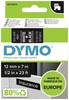 Etiketten DYMO D1 45021 Bandfarbe: Schwarz Schriftfarbe:Weiß 12 mm 7 m