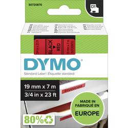 Image of Schriftband DYMO D1 45807 Bandfarbe: Rot Schriftfarbe:Schwarz 19 mm 7 m