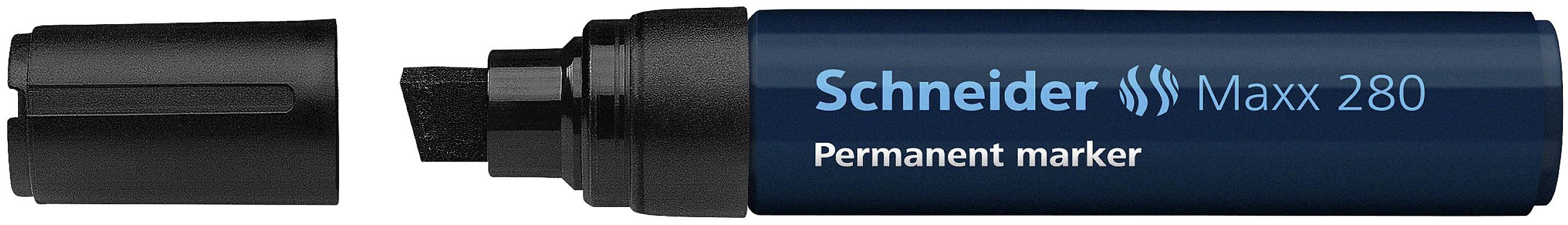 SCHNEIDER SCHREIBGERÄTE Schneider Maxx 280 Meißel Schwarz Permanent-Marker (128001)