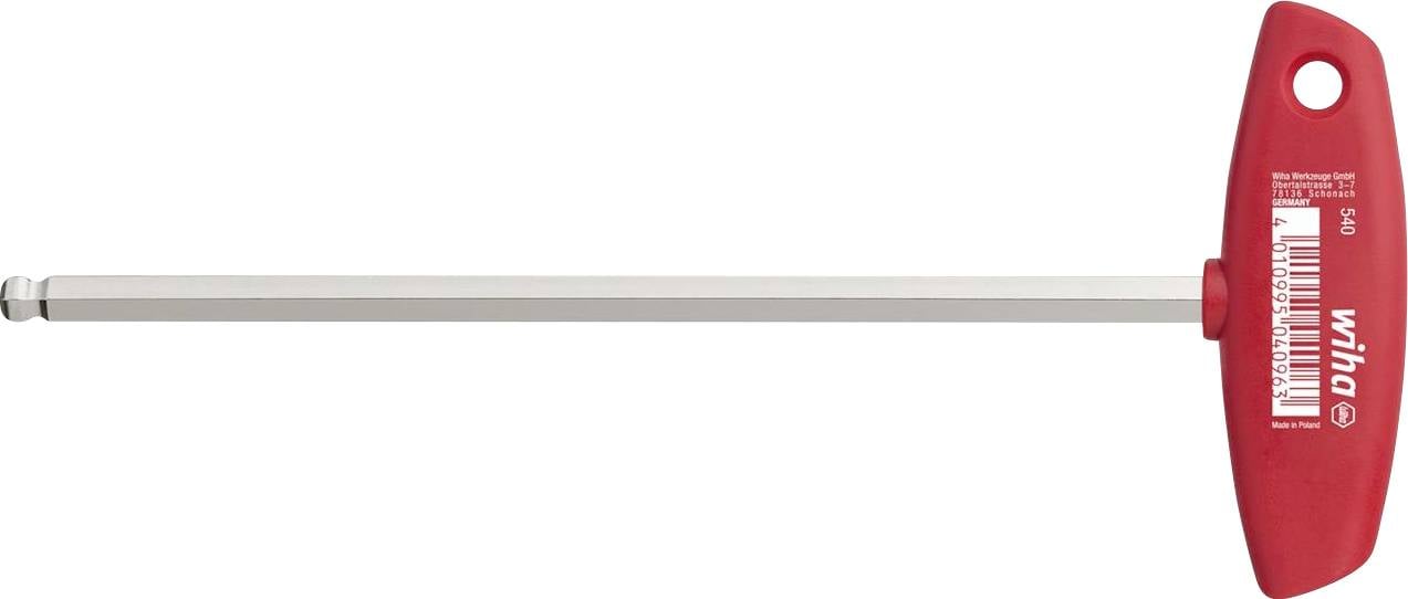 Wiha 540 SW 6,0x150 Werkstatt Innen-Sechskantschraubendreher Schlüsselweite (metrisch): 6 mm Klingenlänge: 150 mm