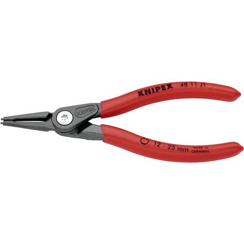 Knipex 48 11 J1 Seegeringzange Passend für (Seegeringzangen) Innenringe 12-25 mm Spitzenform (Details) gerade